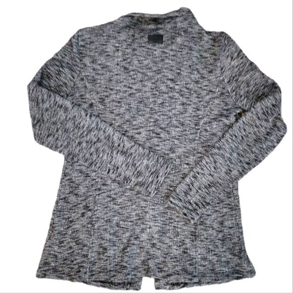 G.H. BASS & CO. KNIT ZIP CARDIGAN IN BLACK COMBO SZ. S - Picture 4 of 5